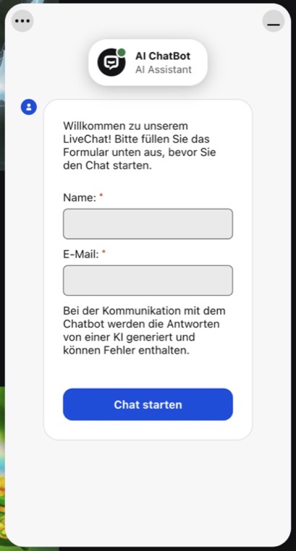 RollDorado Kontozugang und Support